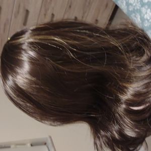 Wig synthetic regular length highlights Sarah